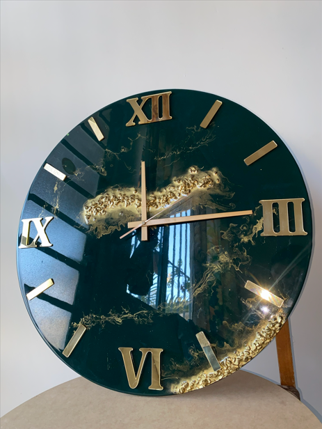 Reloj decorativo en resina